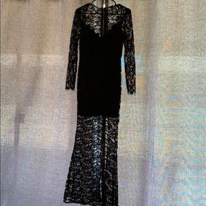 🤍Peppermayo Black Lace Goth Vamp Morticia Dress🤍